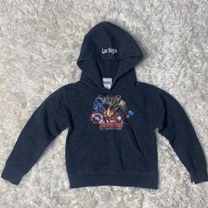 Marvel Avengers Age of Ultron Gray pullover size 6/7 Las Vegas special edition